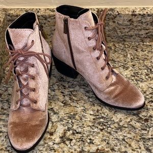 Dolce Vita • Pink Velvet Boots (Sz 8.5)